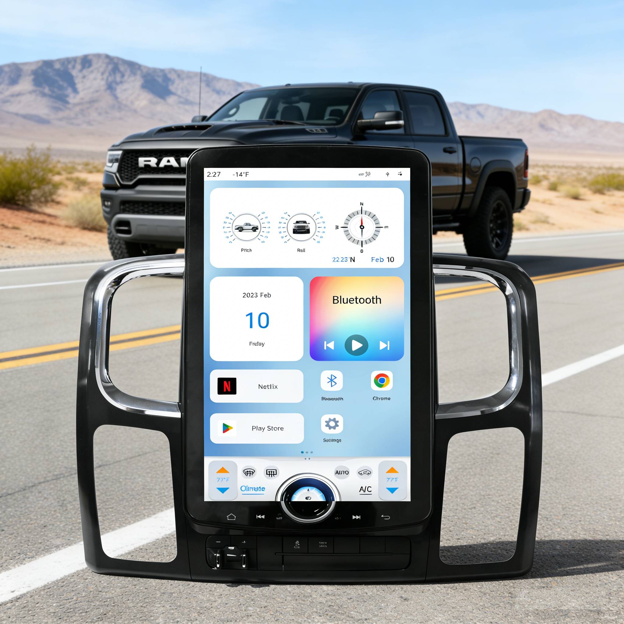 XL T-Style Radio for 2013-2019 RAM Trucks