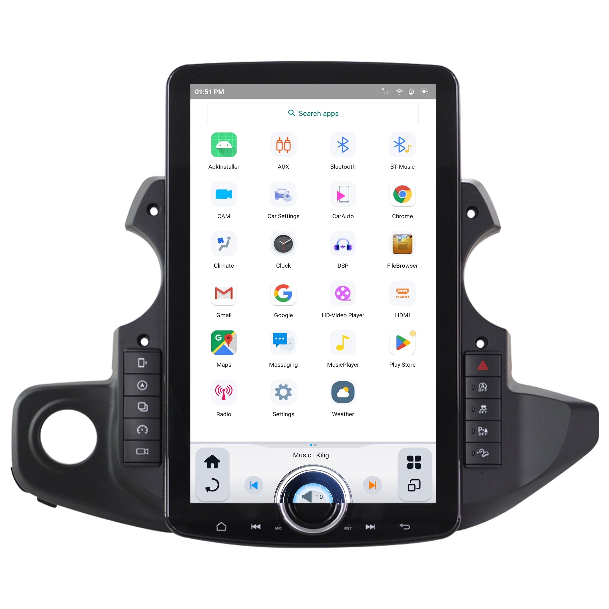 2018-2021 Jeep Wrangler JL/Gladiator XL “T”-Style Car Radio