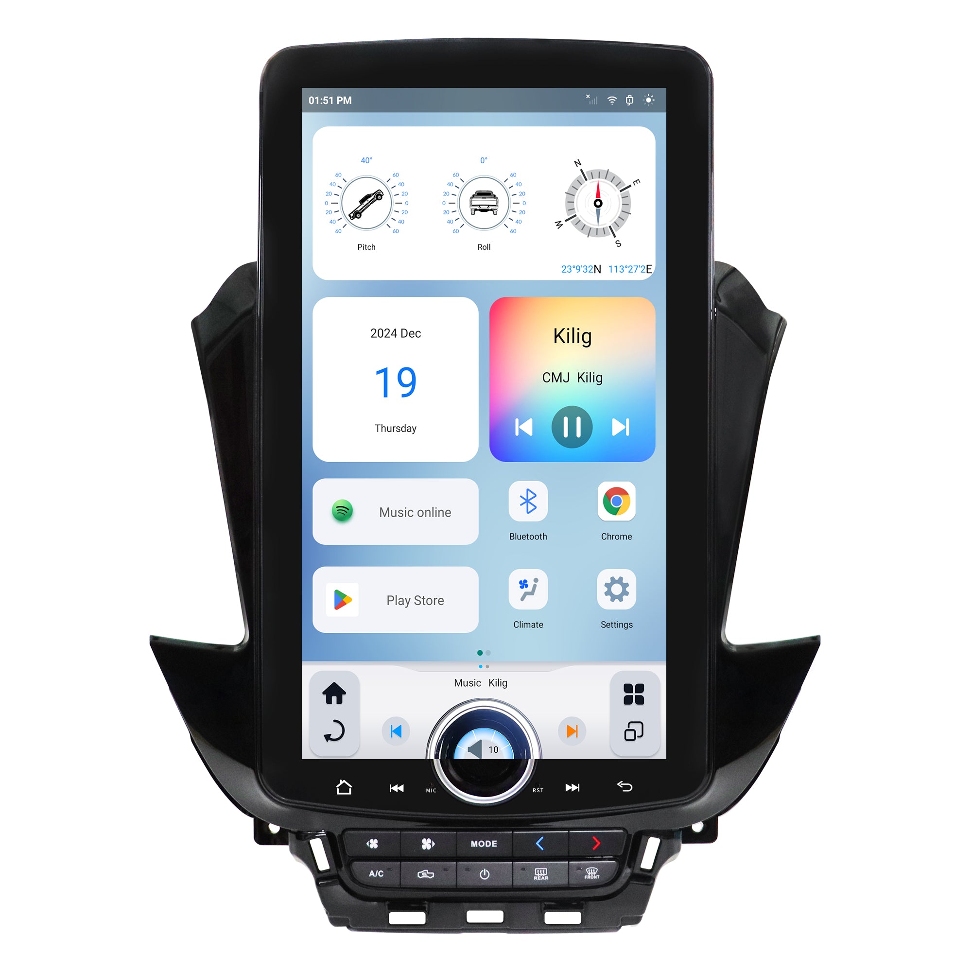 LINKSWELL 15.6" XL T-Style Car Radio Stereo for Chevrolet Tahoe Suburban / GMC Yukon Denali 2015-2020 Android 11 Fast Boot, 8GB+128GB, Wireless CarPlay & Android Auto, Functional “X” Knob Control