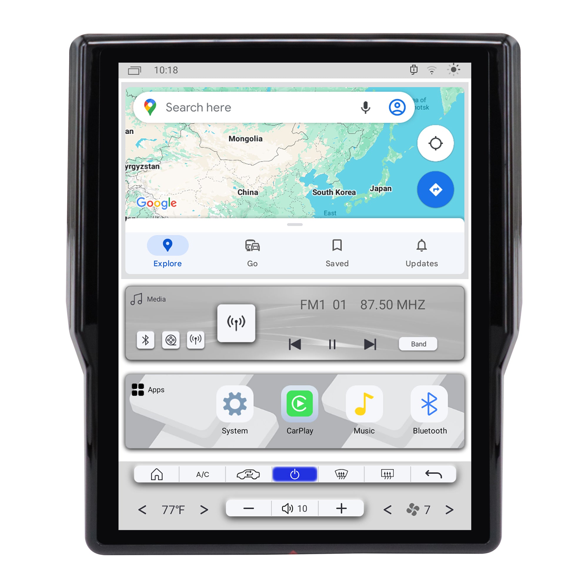 LINKSWELL T-style Lite 2 Car Radio Stereo for Dodge RAM 1500 2500 3500 2019-2024 with Wireless CarPlay & Android Auto, Dual WiFi & Bluetooth, GPS
