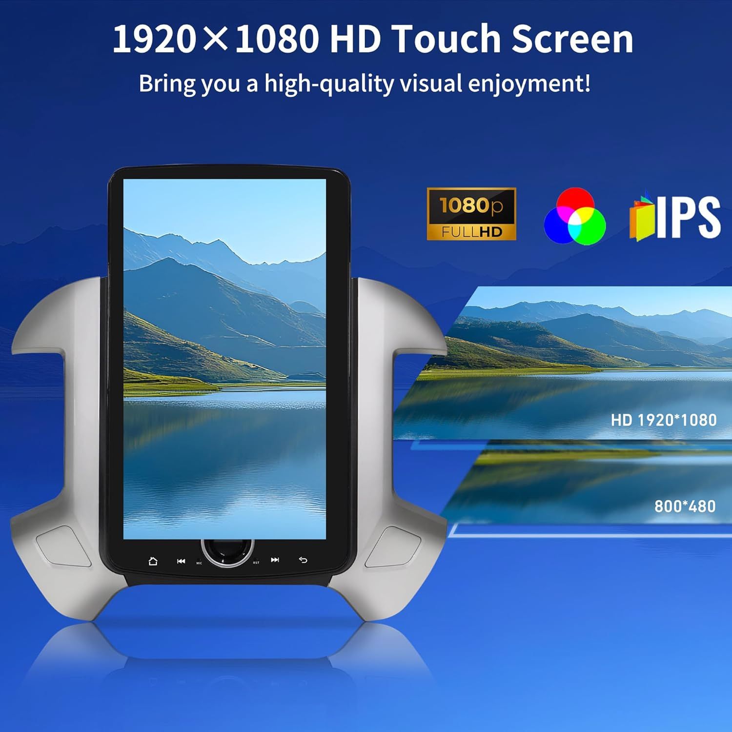 2014-2019 GM Trucks XL “T”-Style Car Radio Replacement with 15.6" Screen Android 11 Carplay FM/AM Bluetooth Support Rear Camera