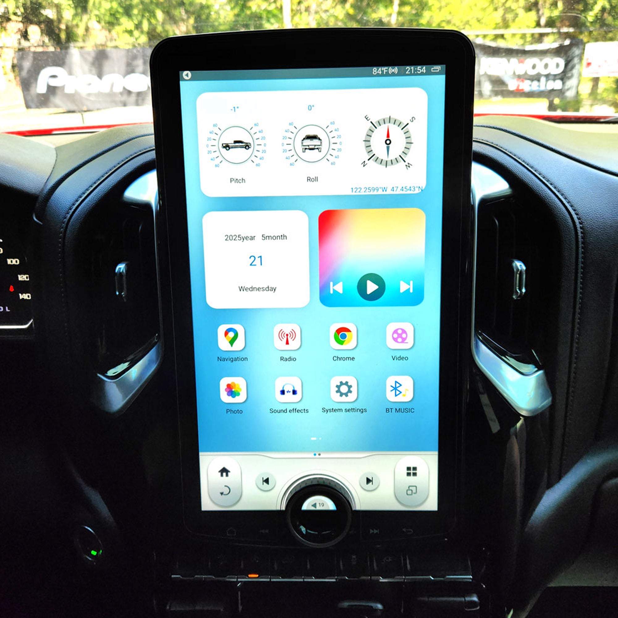 LINKSWELL 15.6" XL T-Style Vertical Big Screen Upgrade Car Radio for Silverado Silverado & GMC Sierra 2019-2024 Android 11 Fast Boot Auto Stereo 8GB+128GB, Wireless CarPlay & Android Auto, Functional “X” Knob Control,Support SIM Card, Plug & Play