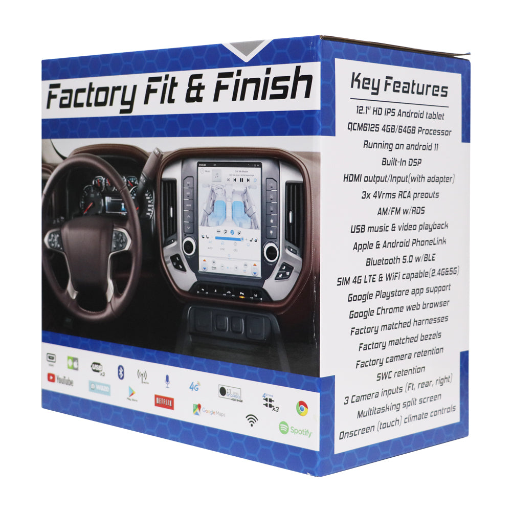 Linkswell 2014-19 GM Trucks T-Style GEN 6 Radio box display picture