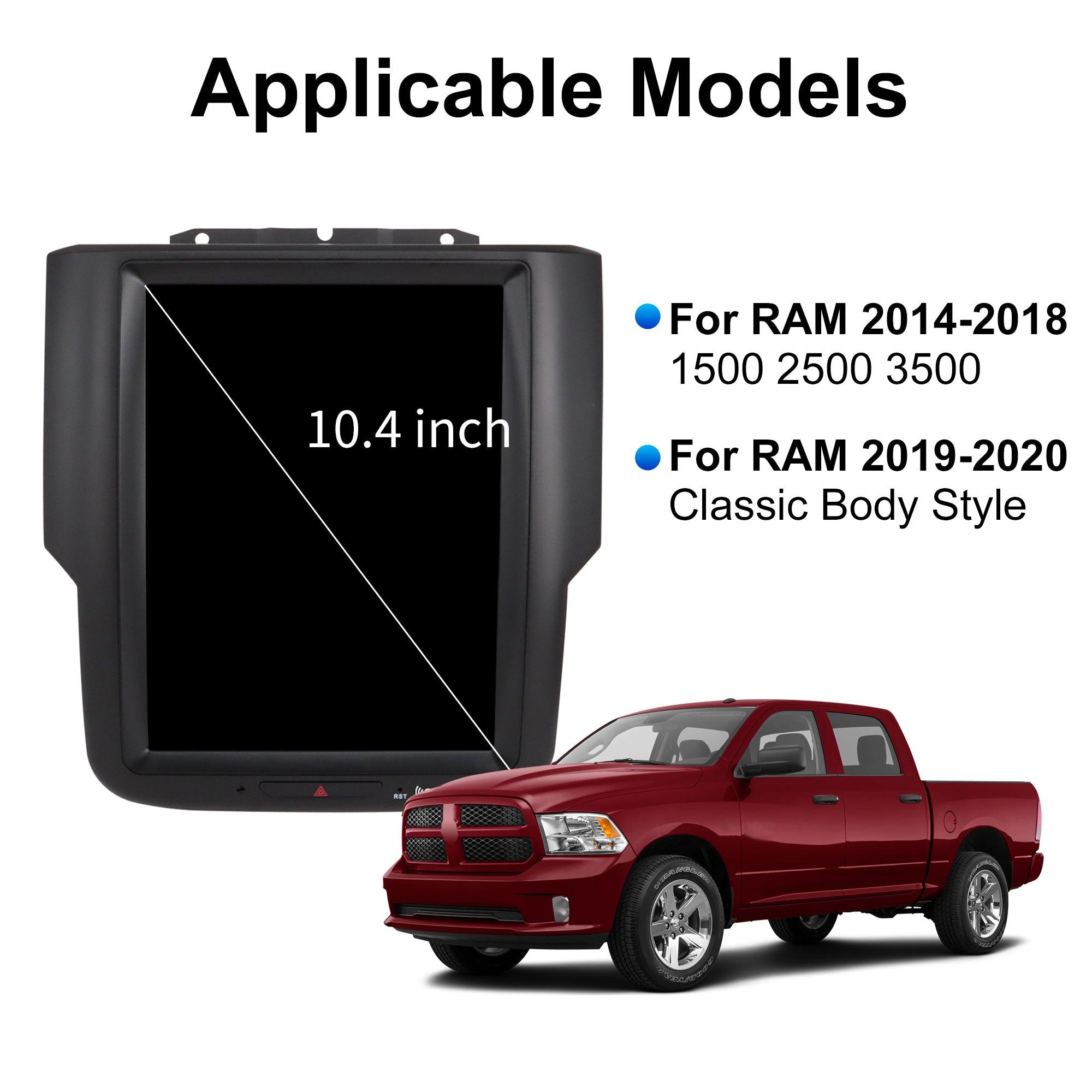 Linkswell 2014-2018 Dodge RAM/2019-up Classic Dodge RAM Gen 5 T-Style 10.4 inch Audio poster