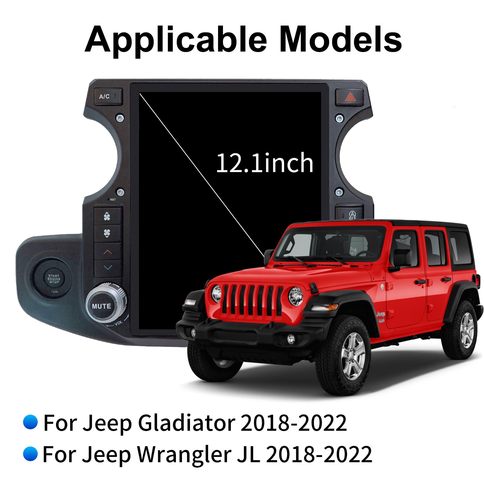 Linkswell 2018-2022 Jeep Wrangler JL/Gladiator JT Gen 5 12.1 inch T-Style Car Audio display picture