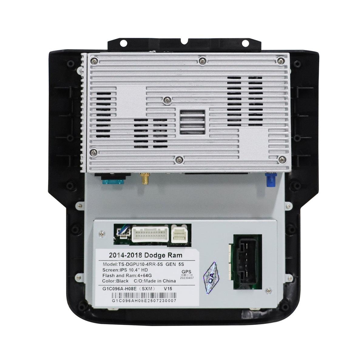 Linkswell 2014-2018 Dodge RAM/2019-up Classic Dodge RAM Gen 5 T-Style 10.4 inch Audio back image