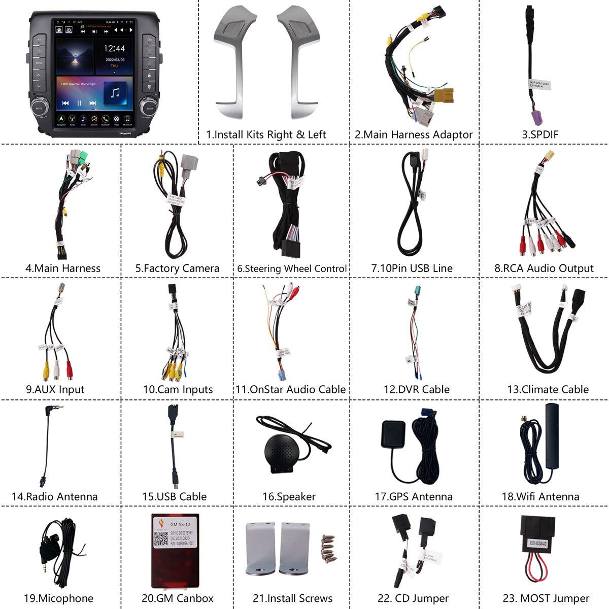 Linkswell 2014-2020 Tundra Gen 5 T-Style 12.1 inch Car Radio Accessories pictures