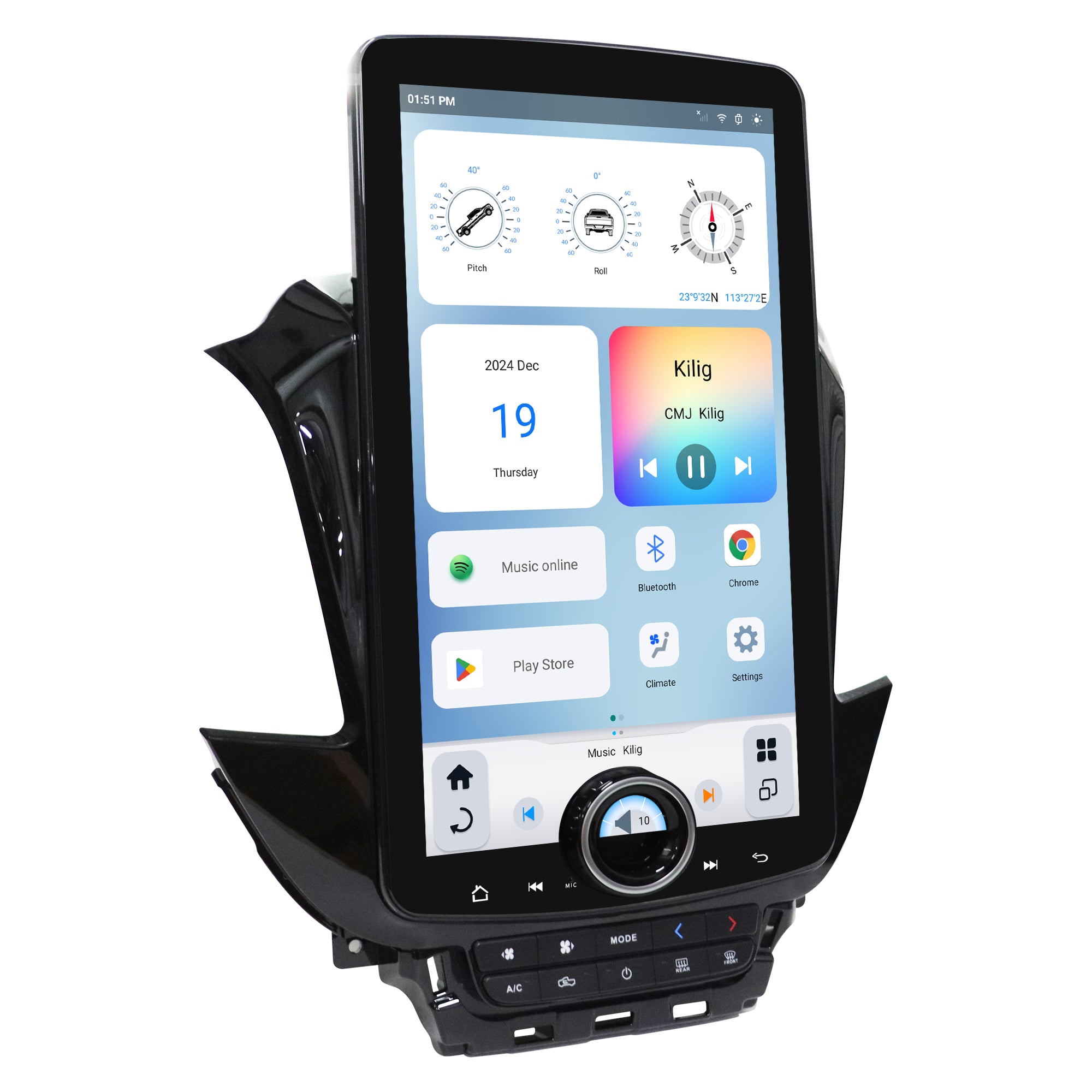 LINKSWELL 15.6" XL T-Style Car Radio Stereo for Chevrolet Tahoe Suburban / GMC Yukon Denali 2015-2020 Android 11 Fast Boot, 8GB+128GB, Wireless CarPlay & Android Auto, Functional “X” Knob Control