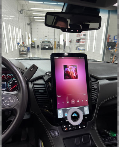 LINKSWELL 15.6" XL T-Style Car Radio Stereo for Chevrolet Tahoe Suburban / GMC Yukon Denali 2015-2020 Android 11 Fast Boot, 8GB+128GB, Wireless CarPlay & Android Auto, Functional “X” Knob Control