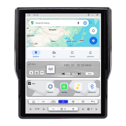 LINKSWELL T-style Lite 2 Car Radio Stereo for Dodge RAM 1500 2500 3500 2019-2024 with Wireless CarPlay & Android Auto, Dual WiFi & Bluetooth, GPS