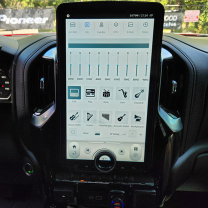 LINKSWELL 15.6" XL T-Style Vertical Big Screen Upgrade Car Radio for Silverado Silverado & GMC Sierra 2019-2024 Android 11 Fast Boot Auto Stereo 8GB+128GB, Wireless CarPlay & Android Auto, Functional “X” Knob Control,Support SIM Card, Plug & Play